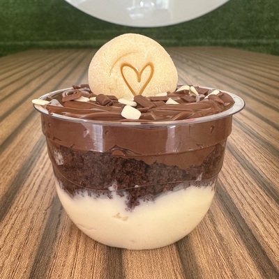 Bolo no pote Ninho com Nutella