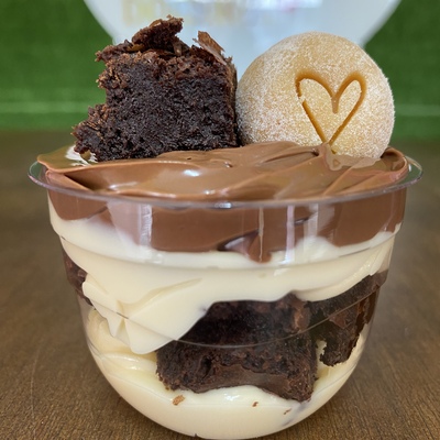 Potinho brownie ninho com Nutella 110ml