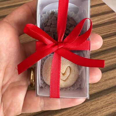 Caixa presente 2 brigadeiro