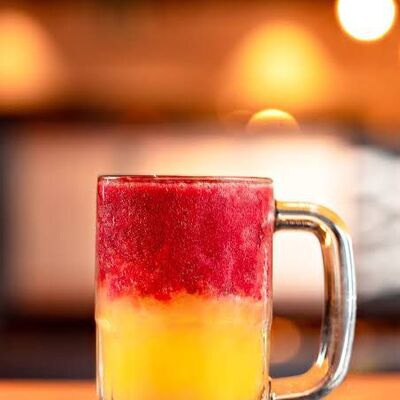 SUCO DE MARACUJÁ COM MORANGO