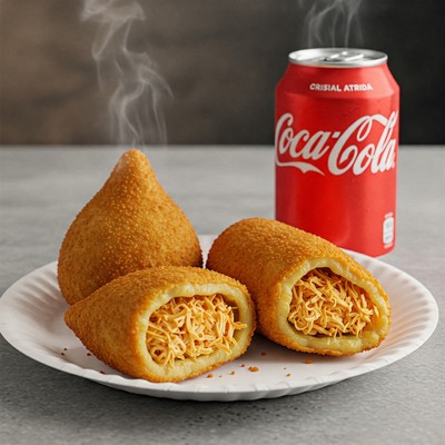 Combo 2 Salgado frito + 2 Reais (leva uma coca cola lata))