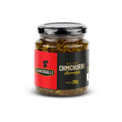 MOLHO CHIMICHURRI  CANTAGALLO APIMENTADO. 200G