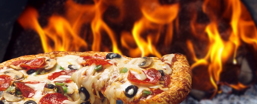 Lá casa da pizza