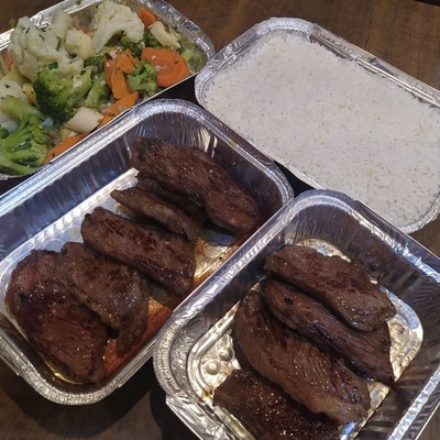 Picanha com legumes (serve 4/5 pessoas)