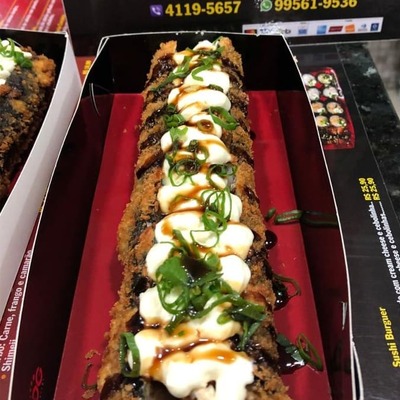 Hot Dog Sushi (Salmão Crú)