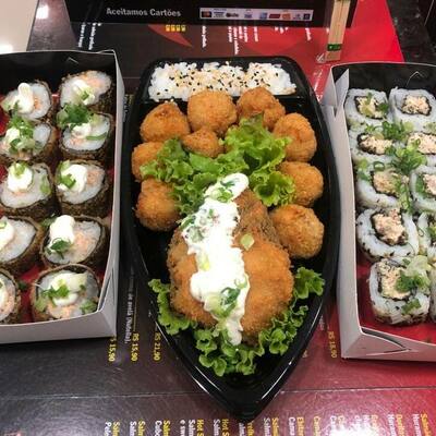 Nada Crú 2 >>>>> ( 31 peças + Temaki todo Empanado)