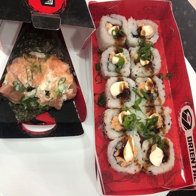 Temaki salmão completo + Huramaki grelhado