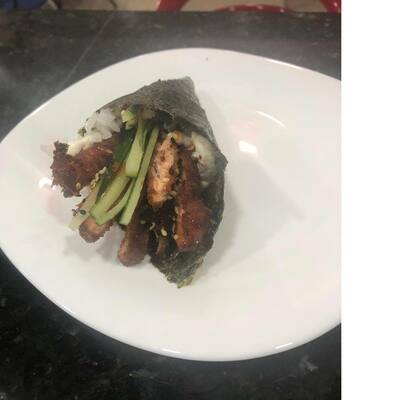 Temaki Hot salmão