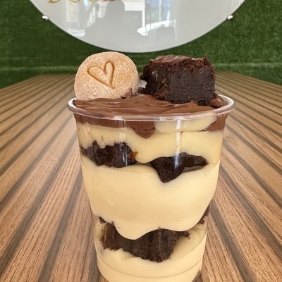 Copo brownie ninho com nutella 200ml