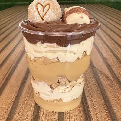 Copo kinder White com nutella 200ml