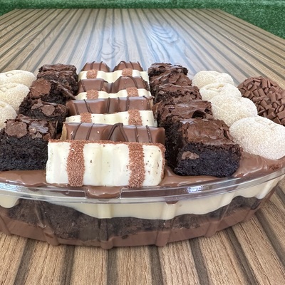 TRAVESSA GRANDE KINDER BROWNIE E NUTELLA