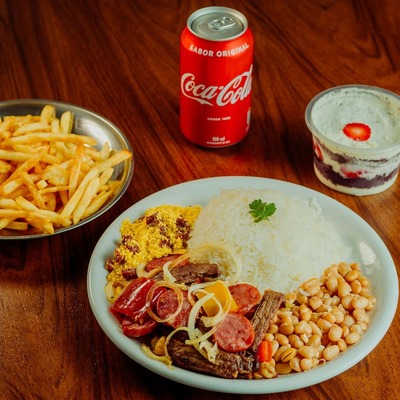 Combo Dinda + bebida e sobremesa