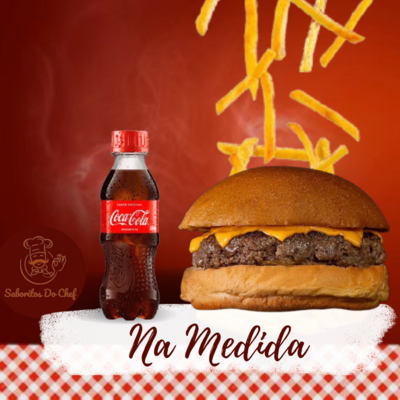 Na Medida + Fritas Pequena + Bebida 200ml.