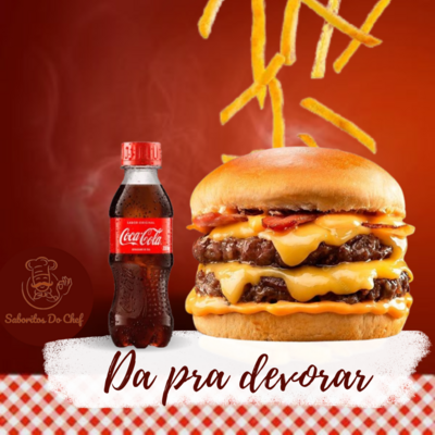 Da pra devorar + Fritas Pequena + Bebida 200ml.